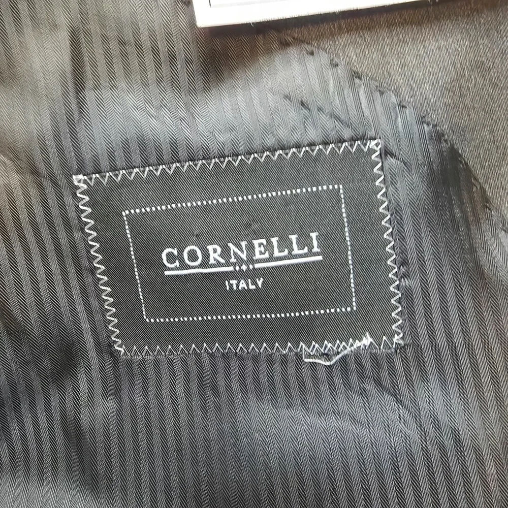 Cornelli Blazer Mens 48R Gray Sports Coat Jacket 2 B 100%‎ Wool Vented Italy